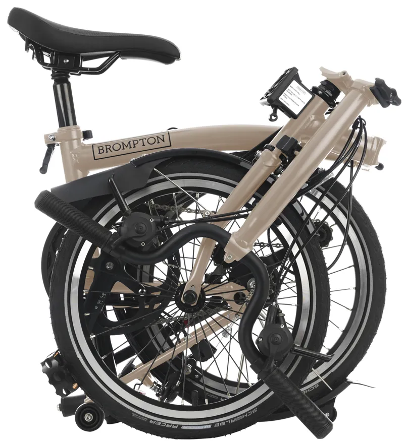 Brompton C Line 6-Speed Folding Bike 2025 in Dune Sand-6